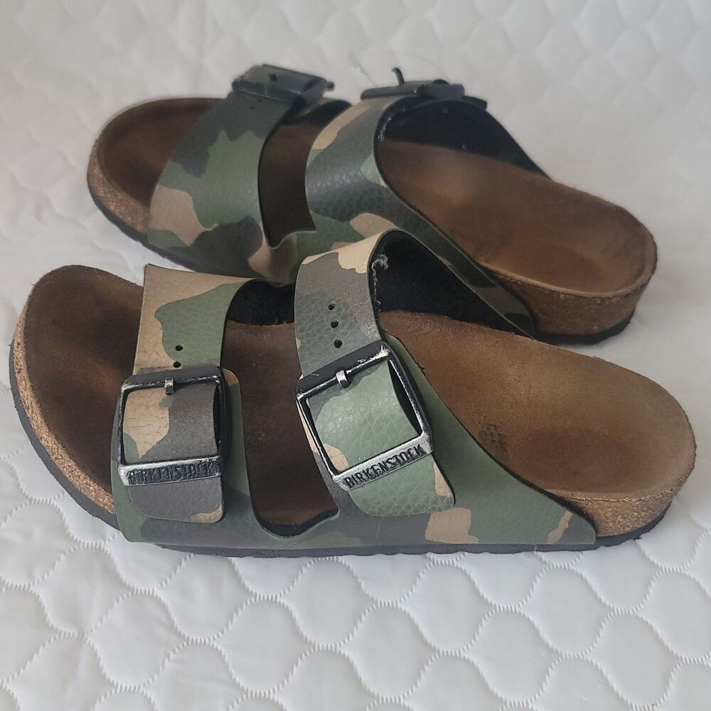 Birkenstock Arizona Birko Flor Camouflage Kids Size 33 US2
